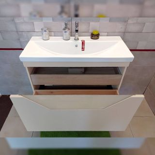 Тумба под раковину Бриклаер Брайтон 4627125415777 100 см бежевый